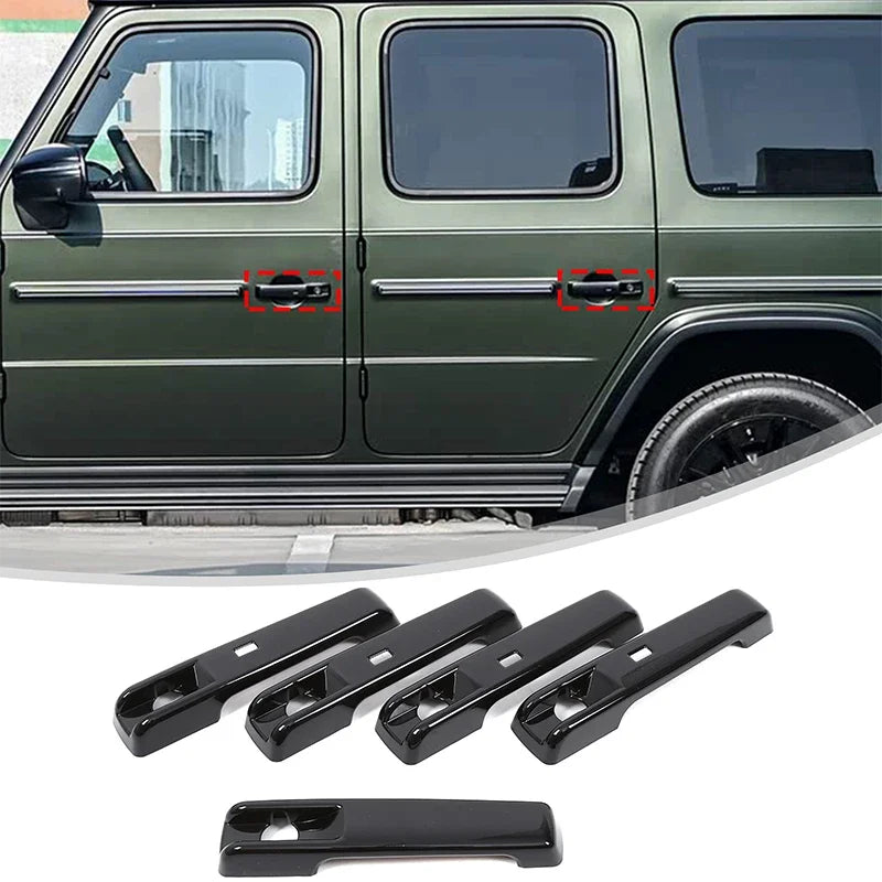 Copertura maniglia ABS lucida nera Mercedes G Class W465 5 pezzi