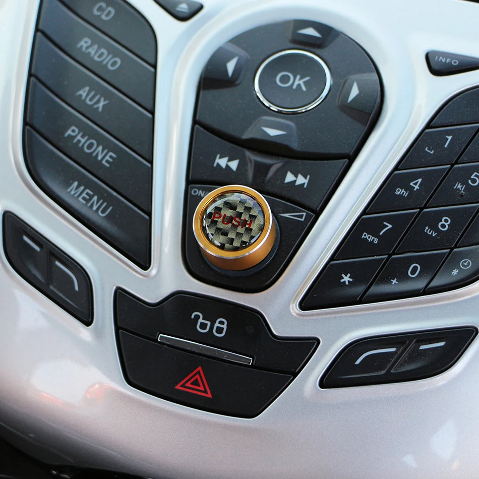 Copertura per Manopola di Controllo Volume in Lega di Alluminio per Accessorio di Ristrutturazione Interna Ford Fiesta MK7