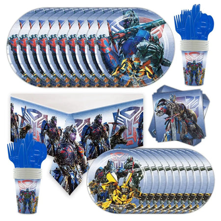 Transformers Theme Party Supplies for Kids - Balloons, Tableware &amp; Decorations