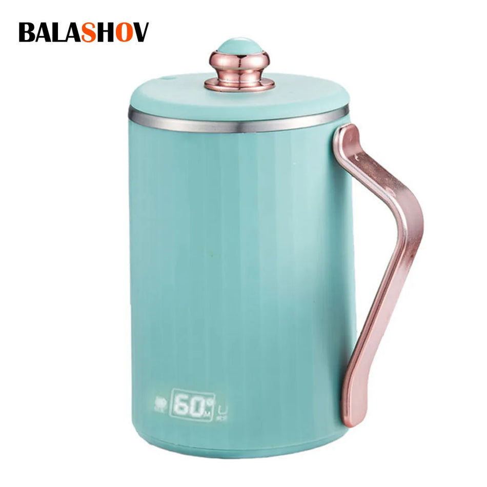 220V Portable Electric Kettle 450ml Heat Preserving Cup EU