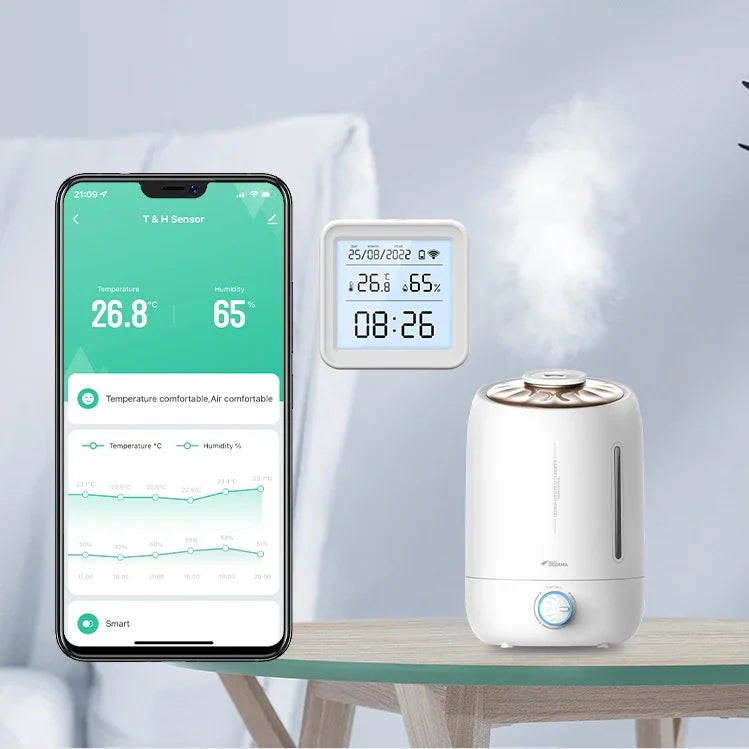 Tuya Zigbee Temperature Humidity Sensor &ndash; Voice Control