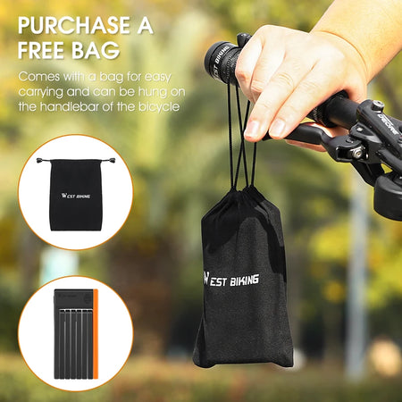 WEST BIKING Portable Foldable Lock for Maximum Bicycle and Scooter Security