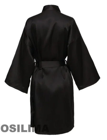 Elegant Kimono Satin Bridesmaid Bathrobe - Perfect for Wedding Parties