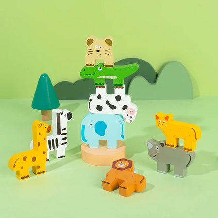 Animal Balance Jenga &ndash; Promotes Fine Motor Skills Mastery