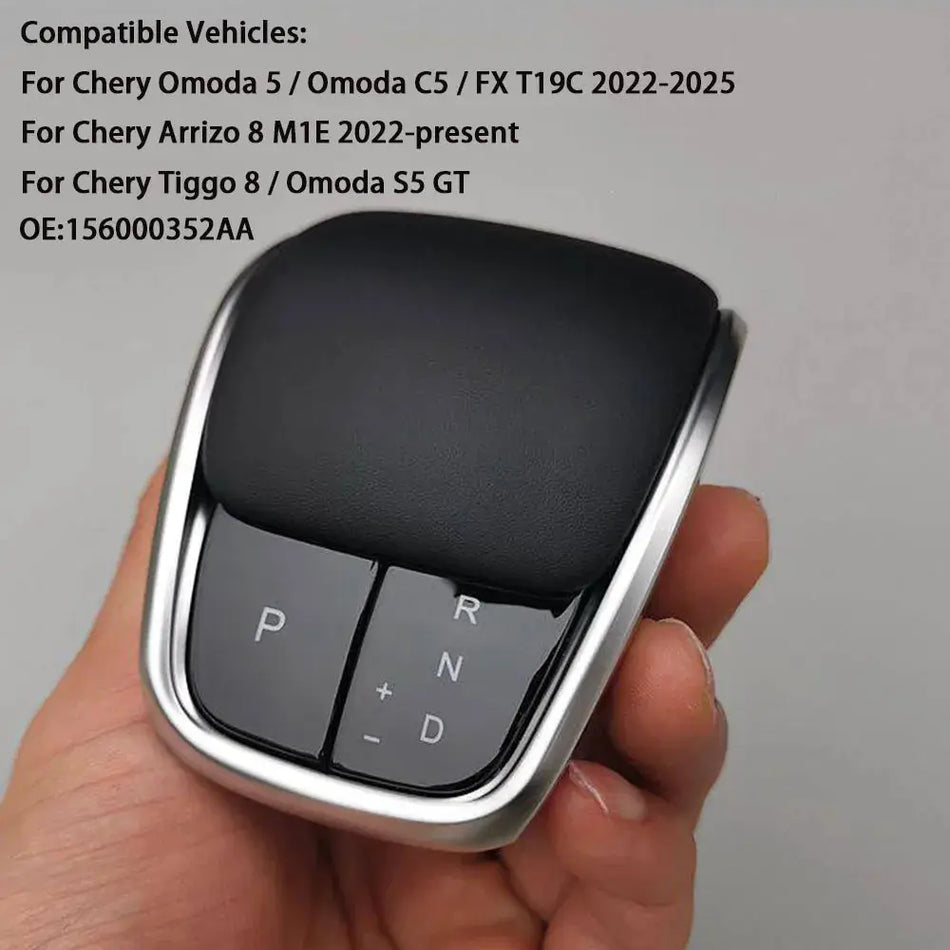 Käigukangi nupp nahast viimistlusega Chery Omoda 5 Arrizo 8 Tiggo 8 jaoks