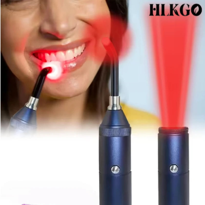 Ruční červená infračervená světelná terapie hůlka pro ústní vředy