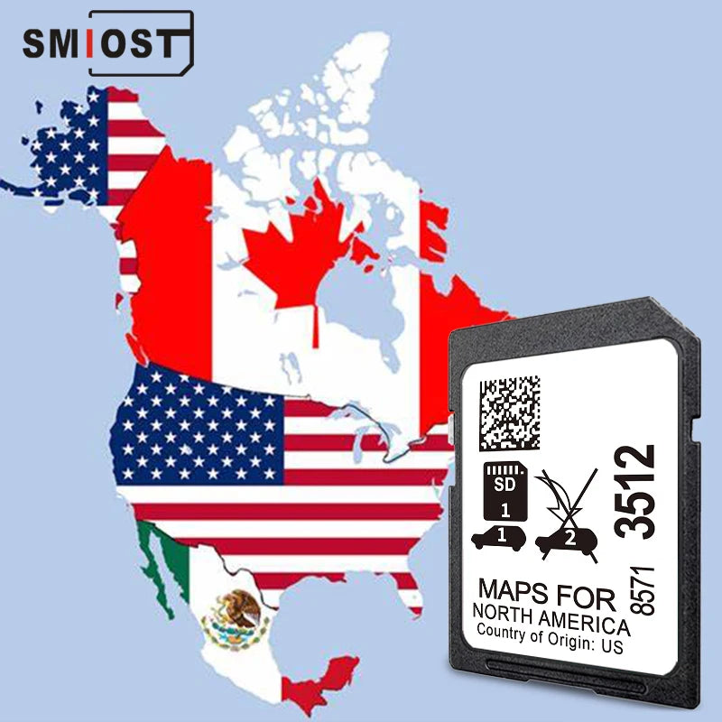 GPS Sat Nav GM 8571 3512 SD Card - North America Map Update CHINA / for Chevrolet