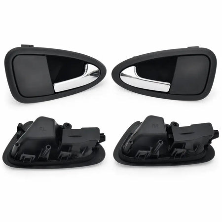 Plastic Door Handles Bright Silver for Seat Ibiza 6J0837113A 6J0837114A by InterCyprus Trading Ltd