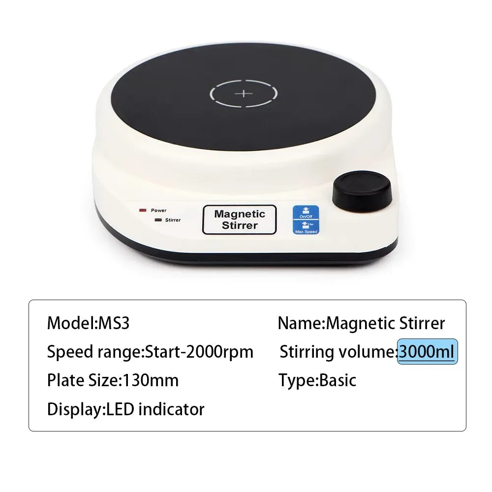 Magnetic Stirrer 2000RPM Mini Electric &ndash; Brushless DC Motor MS3