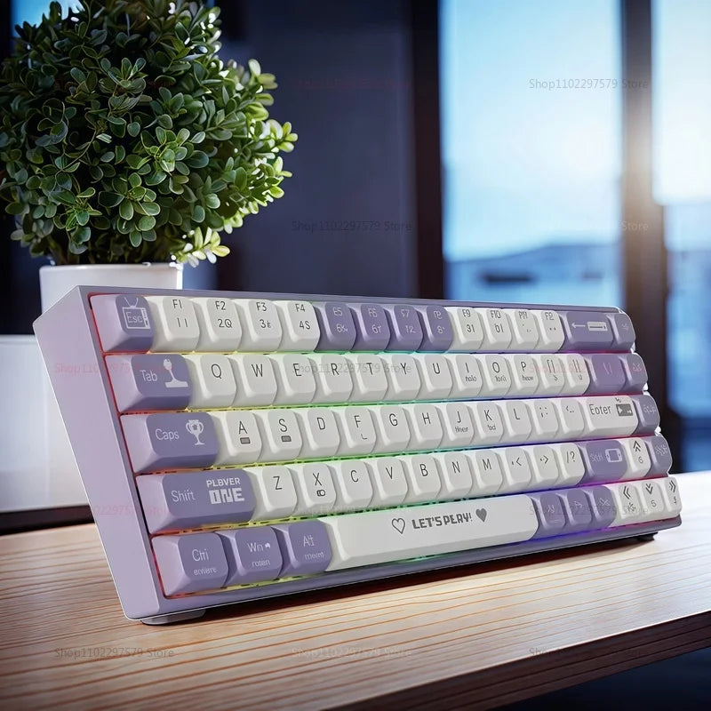 AK680 Mechanical Keyboard - 65 Percent Hot Swap Bluetooth