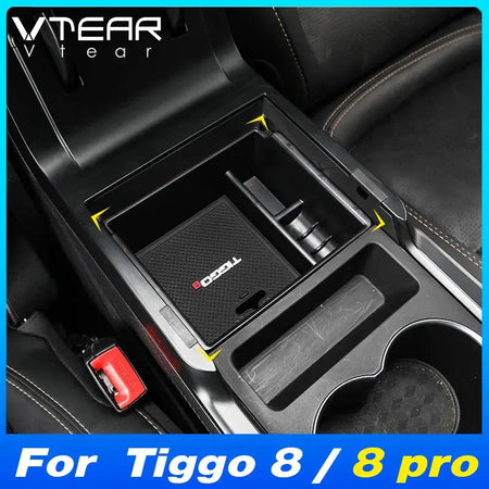 Vtear Central Control Armrest Storage Box Accessories Car Decoration Interior Detail Trim Parts For Chery Tiggo 8 Pro Max 2023 by InterCyprus Trading Ltd
