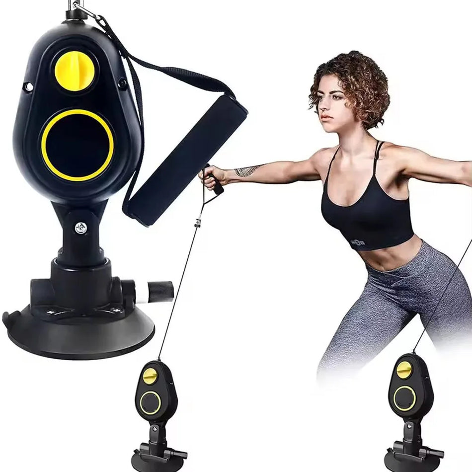 Přenosná odporová guma na pilates s přísavkou pro domácí cvičení