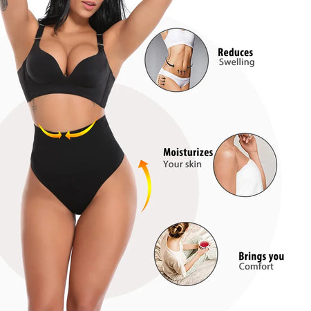 High Waist Thong Body Shaper with Tummy Control and Butt Lifter