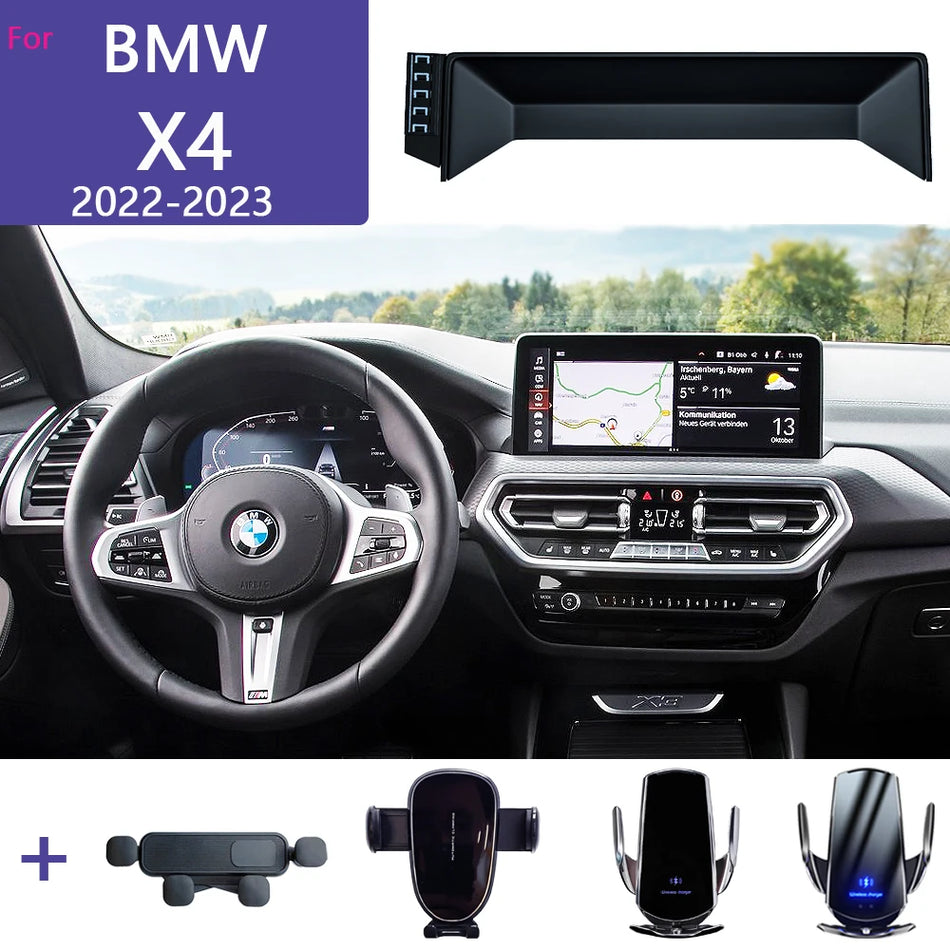 Supporto per telefono da auto wireless 15W BMW X4 G02 2022 2023