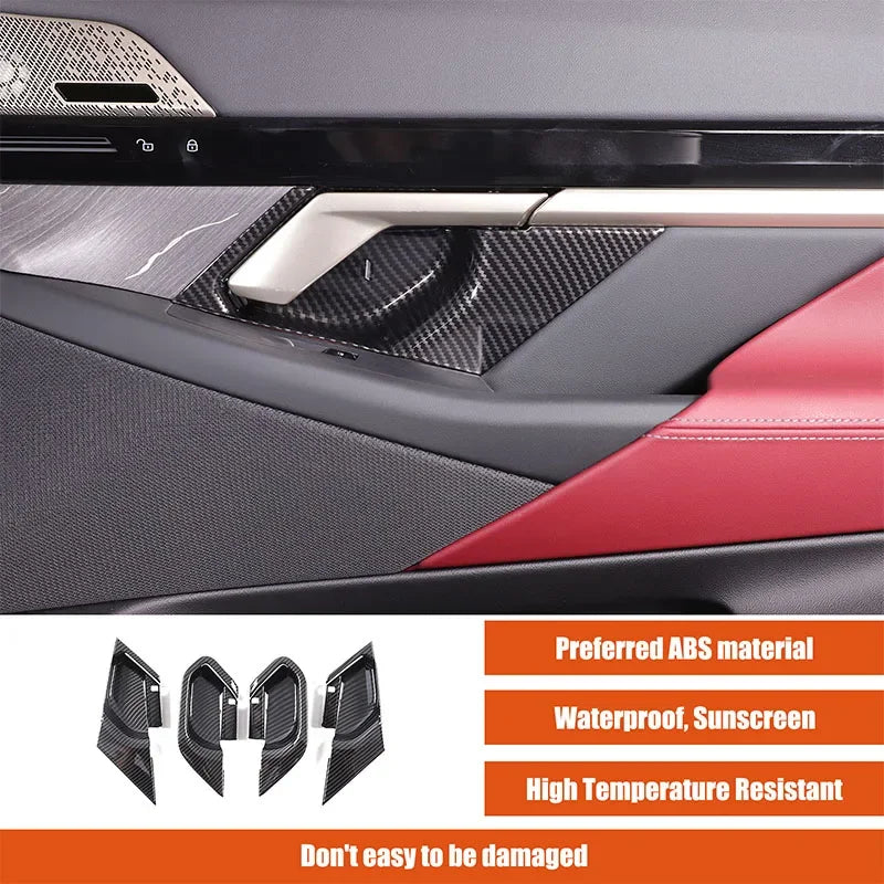 4ks ABS uhlíková vlákna ochranný kryt na dveře pro BMW G60 2024