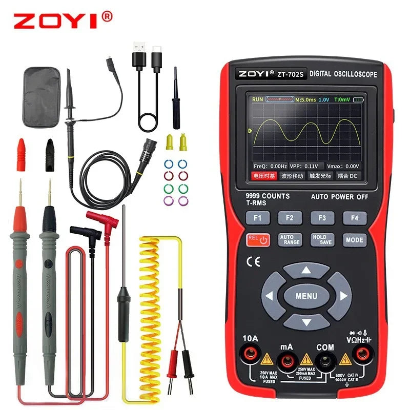 ZT-702S Digital Multimeter Oscilloscope &ndash; Handheld ZT702S