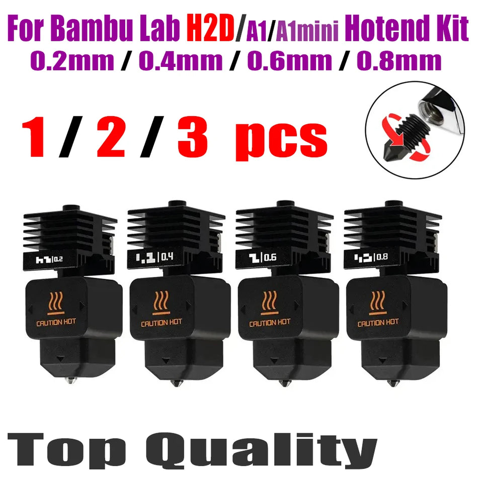Sada trysek Bambu Lab H2D Hotend 0.2 0.4 0.6 0.8mm Pro