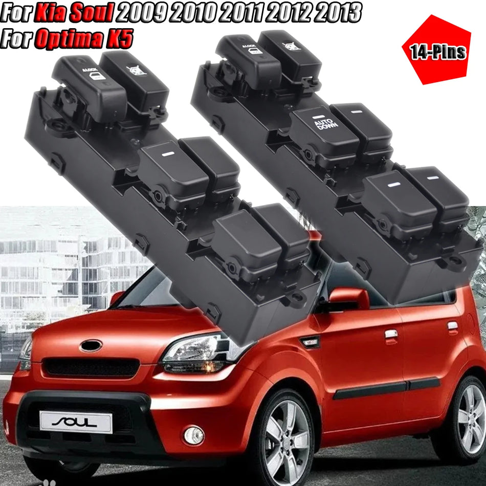 Главный переключатель управления стеклоподъемниками для Kia Soul 2011-2013 левая сторона водителя 93570-2K010