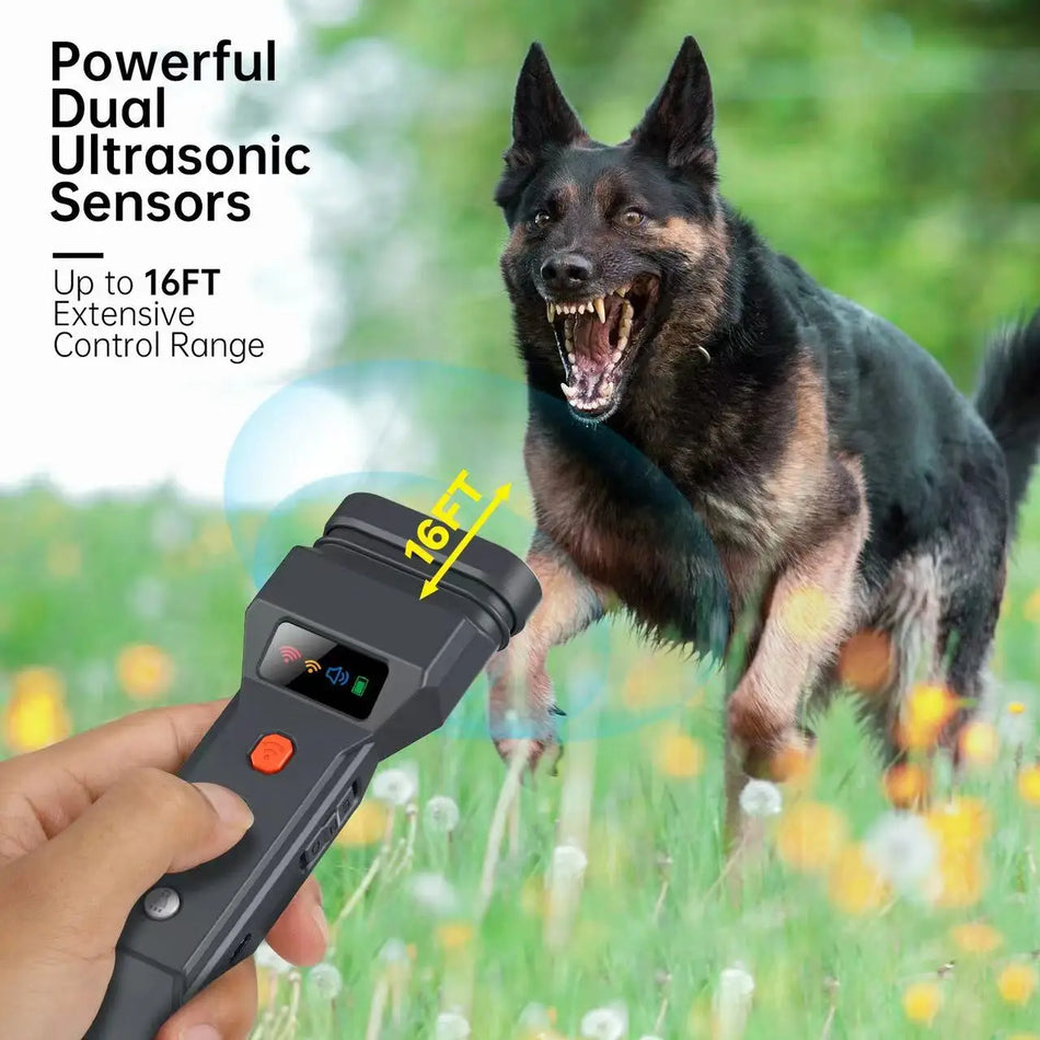 3 Ultrasonic Dog Repeller &ndash; Rechargeable Deterrent Light