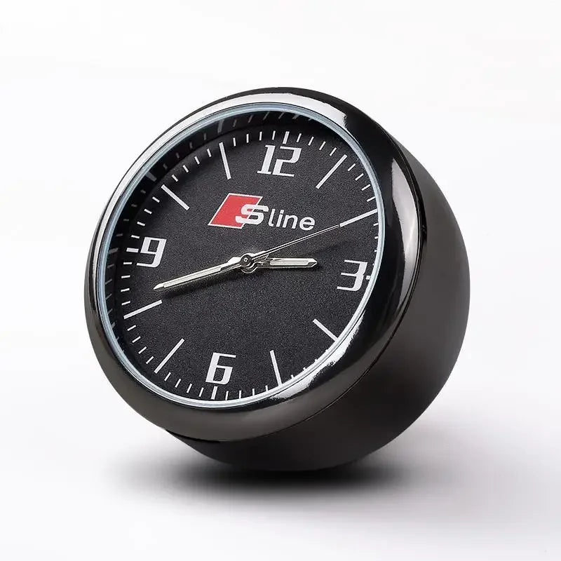 1Pc Car Mini Clock Quartz Night For Audi Sline - Night Light Sline