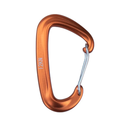 12KN Aluminium Carabiner D Shape Snap Clip Hook For Climbing Backpack Hook D Shape Professional Carabiner Security Clip Hook Orange