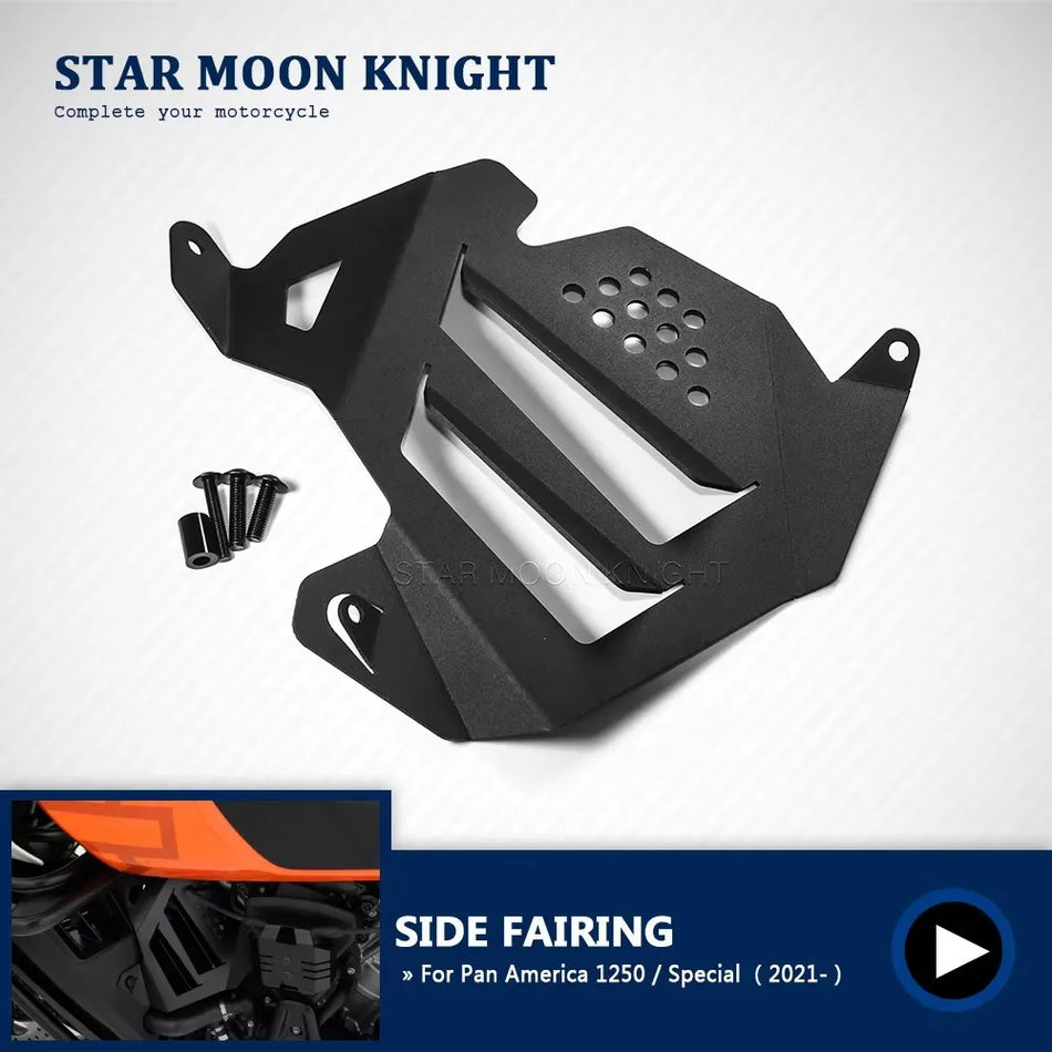 Kryt levého bočního panelu Harley-Davidson Pan America 1250 Special s ochranou infill pro roky 2021 až 2022