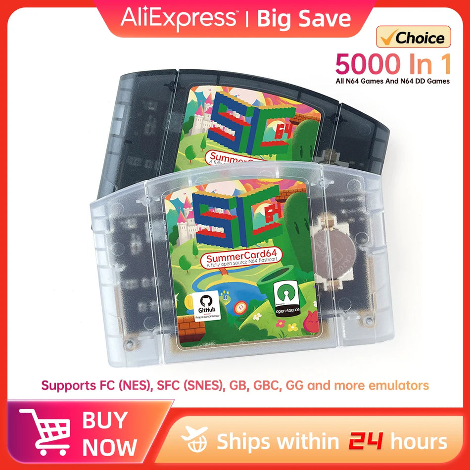SC64 SummerCart64 флеш-картридж для консоли Nintendo 64