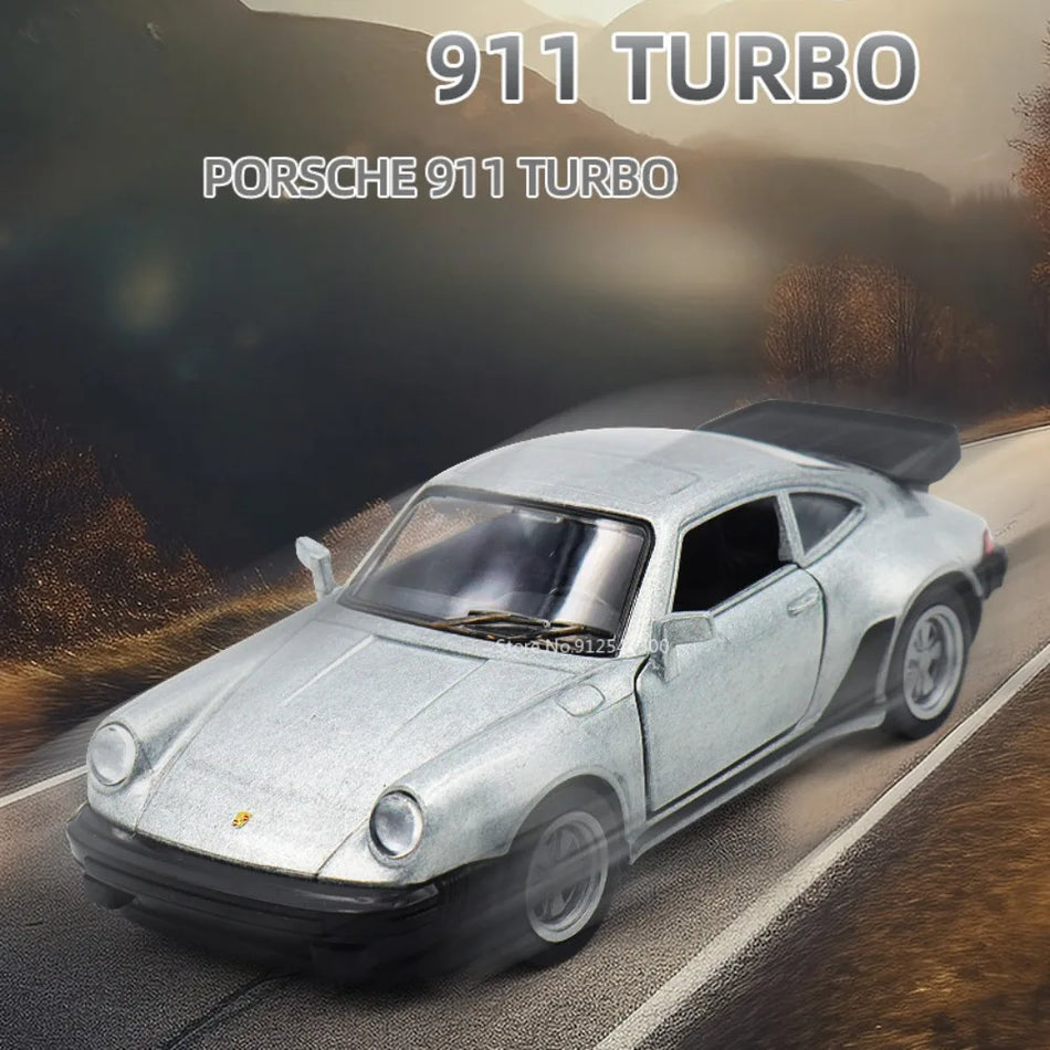 Mașină de jucărie model diecast din aliaj pentru Porsche 911 Turbo