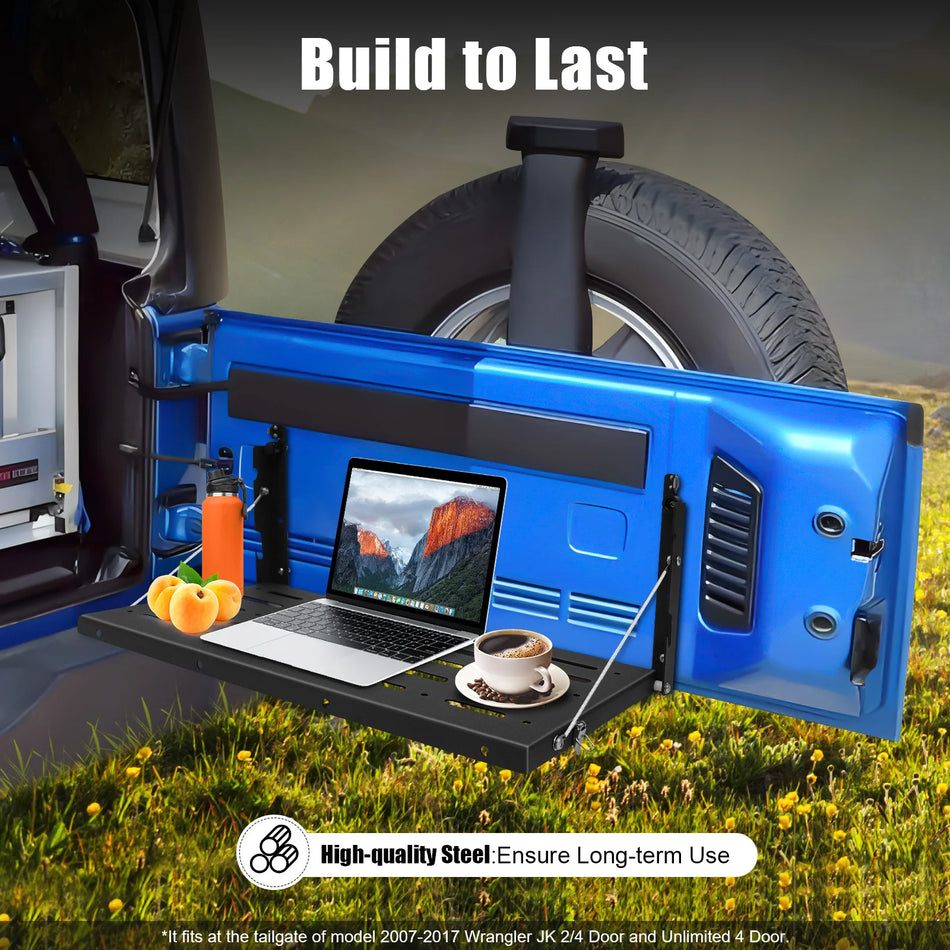 Bagklap Foldbart Bord Til Wrangler JK 2007 2017 2 4 Døre