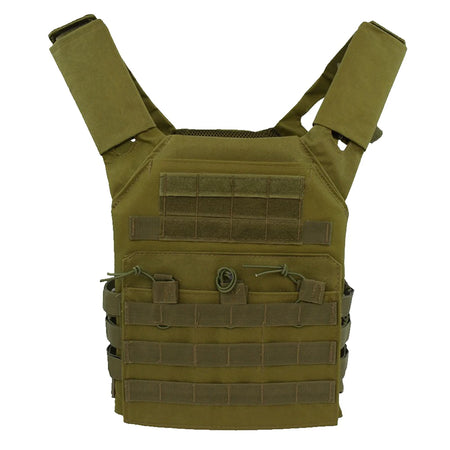JPC Molle Plate Carrier &ndash; Lightweight Water Repellent Vest ArmyGreen
