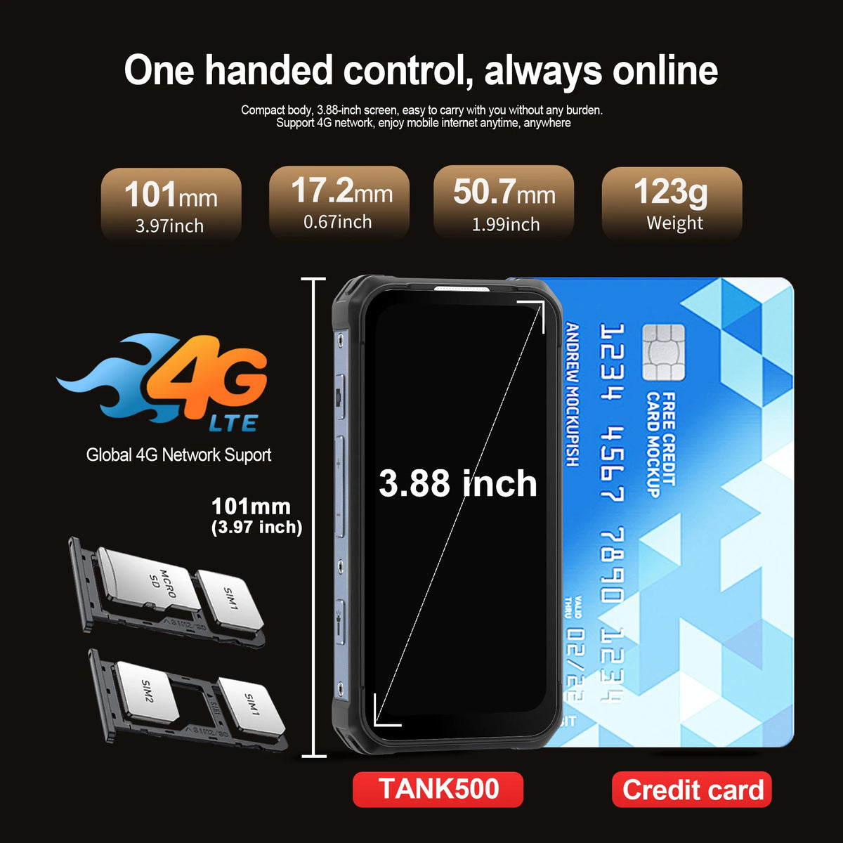 SERVO TANK500 Android Mini Rugged Smartphone &ndash; IP68 Rated