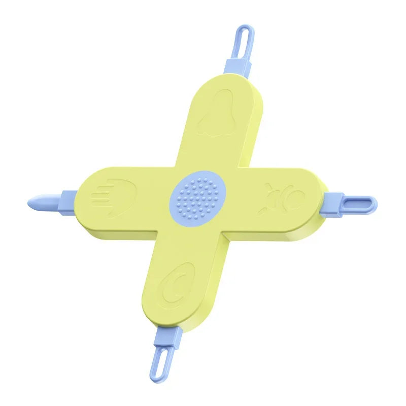 4-in-1 Baby Hygiene Care Tweezers for Ear, Nose, and Navel Cleaning Yellow