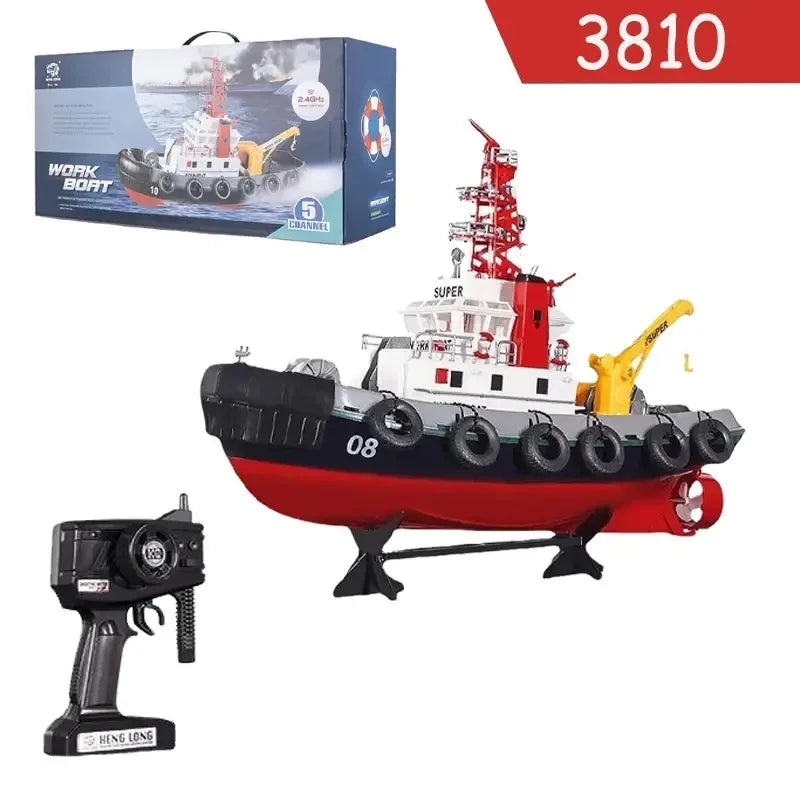 Henglong 3810 High-Speed Remote Control Fire Boat for Kids 3810