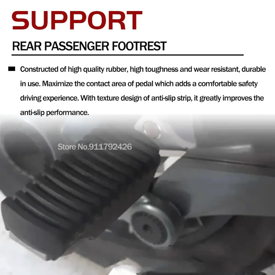 For BMW F800GS F800 GS F 800 GS 2024 2025 2026 GS800 Motorcycle Rear Passenger Footrest Foot Peg Aluminum Foot Pegs Footboards by InterCyprus Trading Ltd
