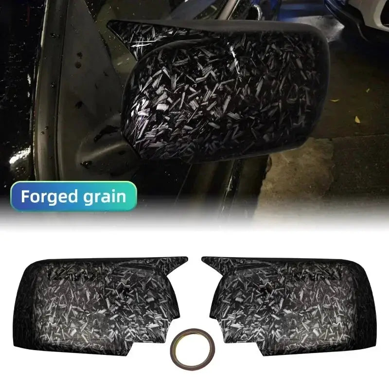 2PCS For BMW X5 E53 1999-2006 Mirror Cap Glossy Black Car Side Rearview Mirror Cap by InterCyprus Trading Ltd