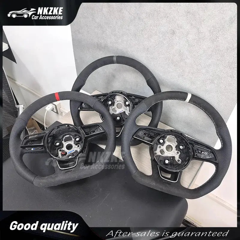 For Audi A4 B9 A3 8Y RS3 RS4 S3 S4 Customizable Steering Wheel - Performance Accessories for Specific Models by InterCyprus Trading Ltd