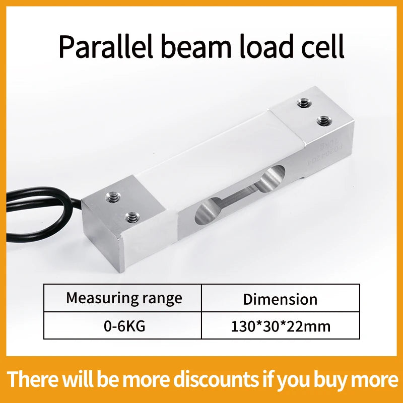 Load Cell Aluminum Alloy Electric Scales - High Precision 0-6kg