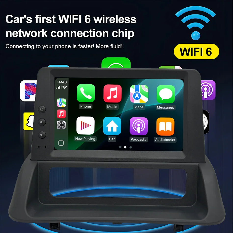 7-calowy samochodowy system nawigacji GPS z radiem do Opla Clio 3 2005-2014 z multimediami i wsparciem dla Apple Carplay