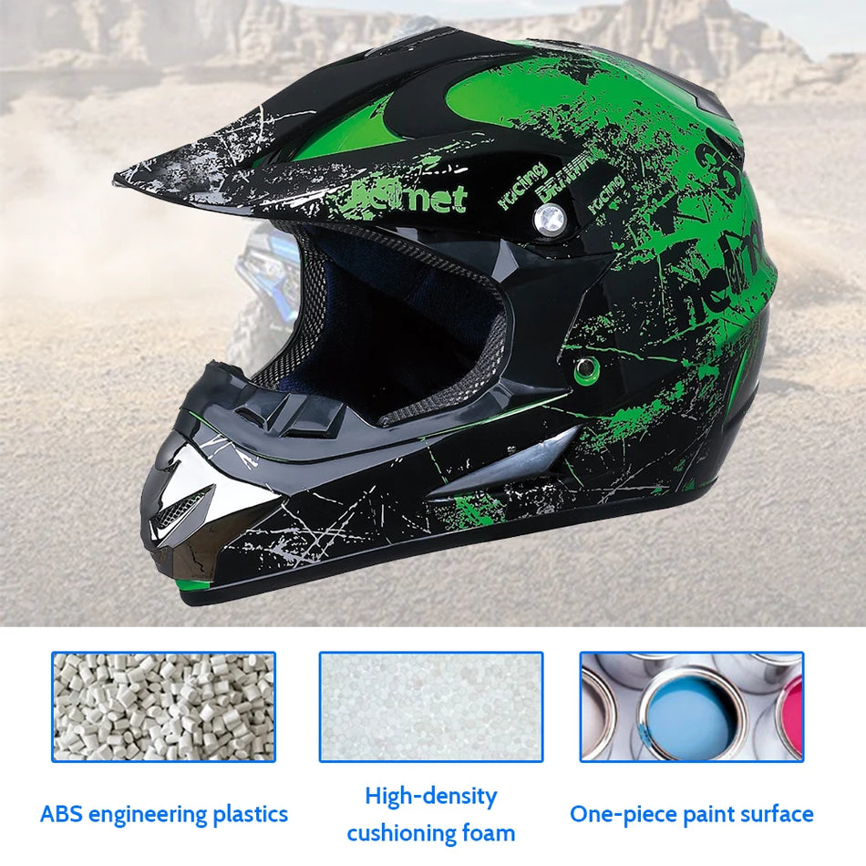 Full Face Sigurnosni Motocross Kaciga Off Road ATV Unisex