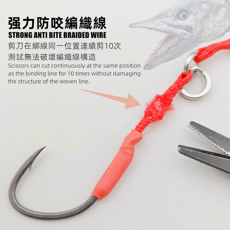 Mr JigginG 6X Heavy Jigging Twin Assist Hooks for Seafishing