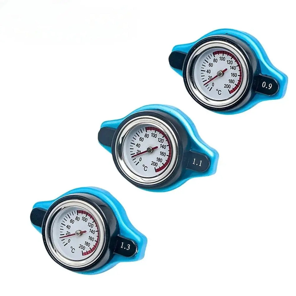 Car Motorcycle Radiator Tank Cap With Water Temperature Gauge 0.9 1.1 1.3 Bar by InterCyprus Trading Ltd