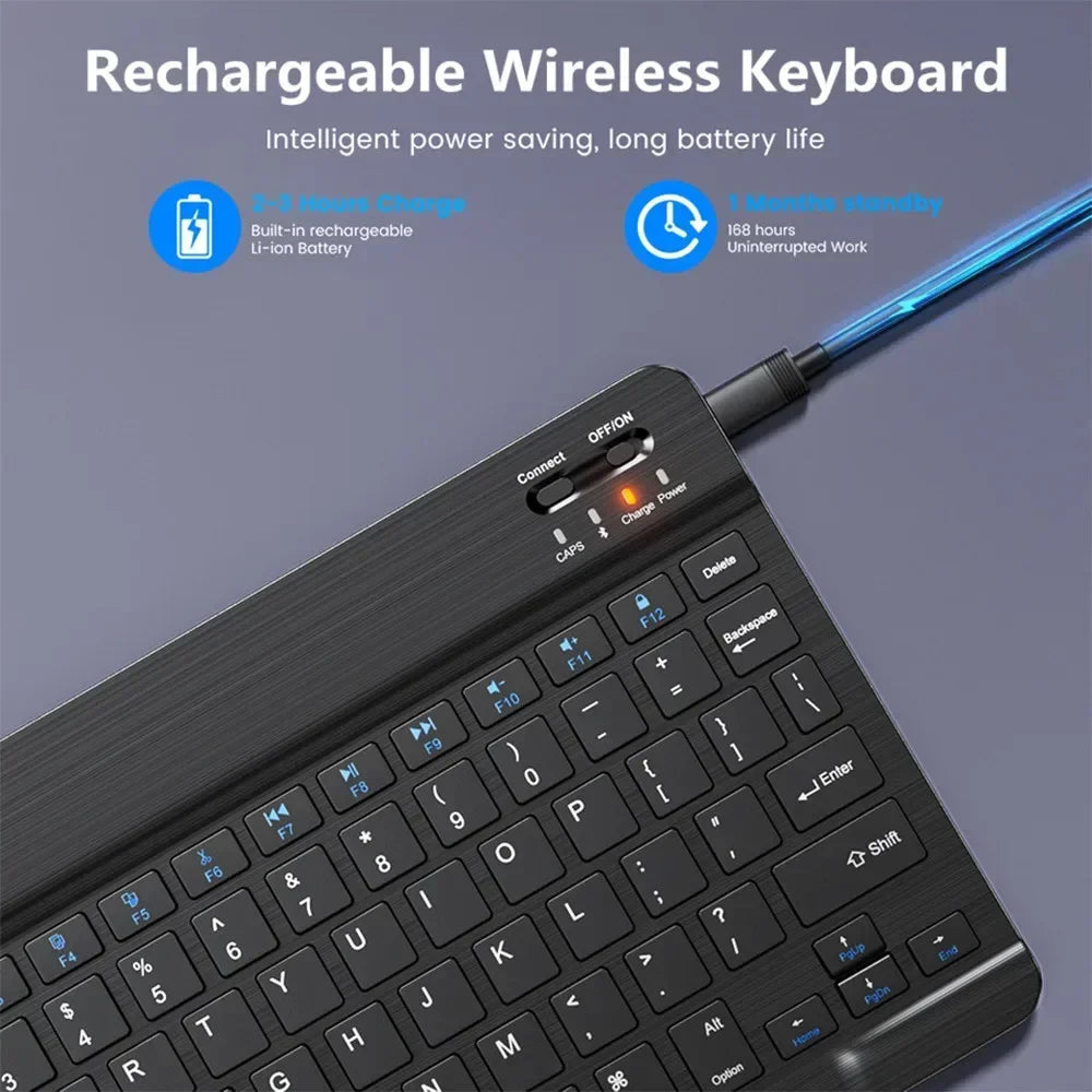 EAEY Mini Bluetooth Keyboard Mouse Combo &ndash; Travel Ready