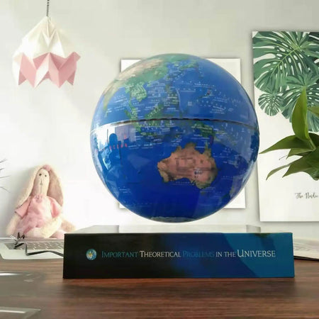 Levitating Globe with Book-Shaped Base &ndash; 360&deg; Rotating Magnetic Floating World Globe for Home Decor &amp; Educational Gift