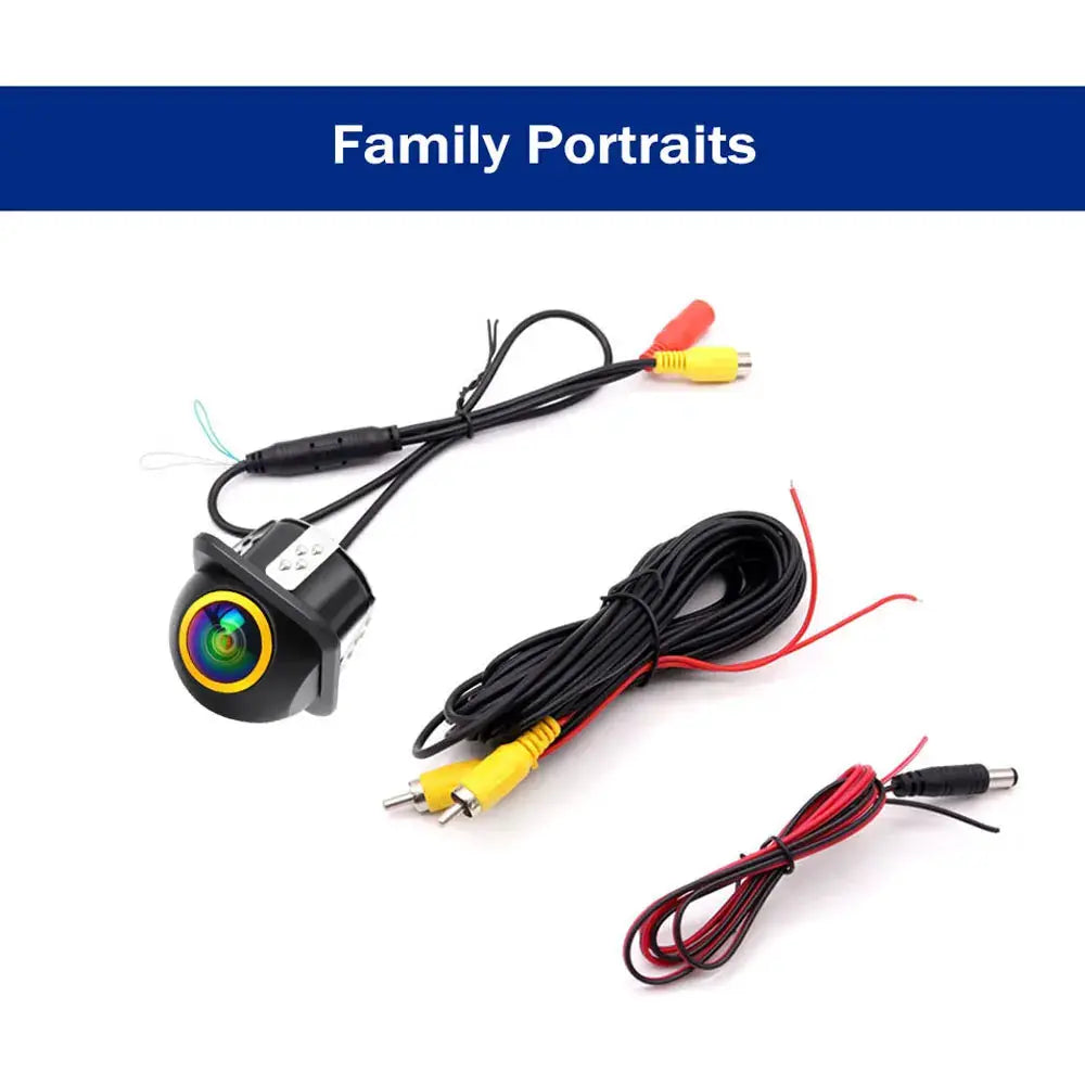 AHD 1080P CVBS Switchable Car Rear View Camera 180 Degree Fisheye Golden Lens Starlight Night Vision Waterproof Front Rear by InterCyprus Trading Ltd