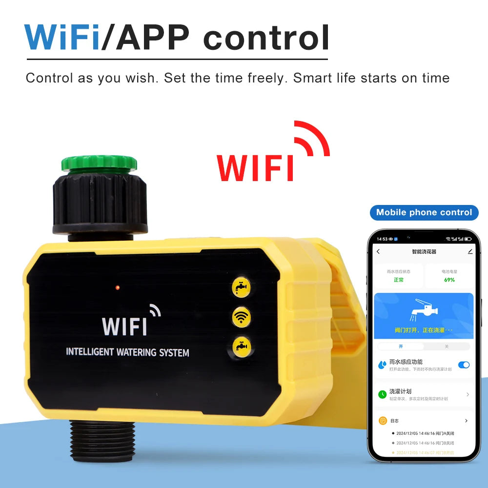 WiFi Solar Irrigation Timer &ndash; Automatic Garden Watering Control 1 Outlet with WiFi