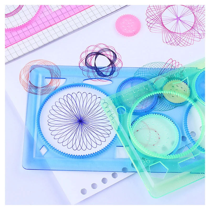 Drawing Stencils Set Geometry Spirograph Art Crafts Educational Toy