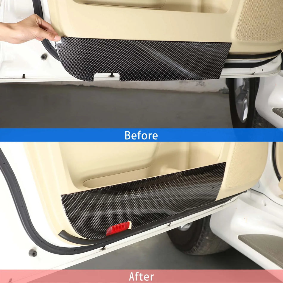 Πάνελ Αντι-Κλοτσιάς Εμπρός Πόρτας από Ανθρακονήματα για Prado 2010 2017