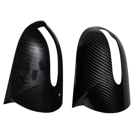 Carbon Black Side Rearview Mirror Cover Caps For Mercedes-Benz E,C-Class W211 W203 2001-2007 Mirror Shell LHD by InterCyprus Trading Ltd