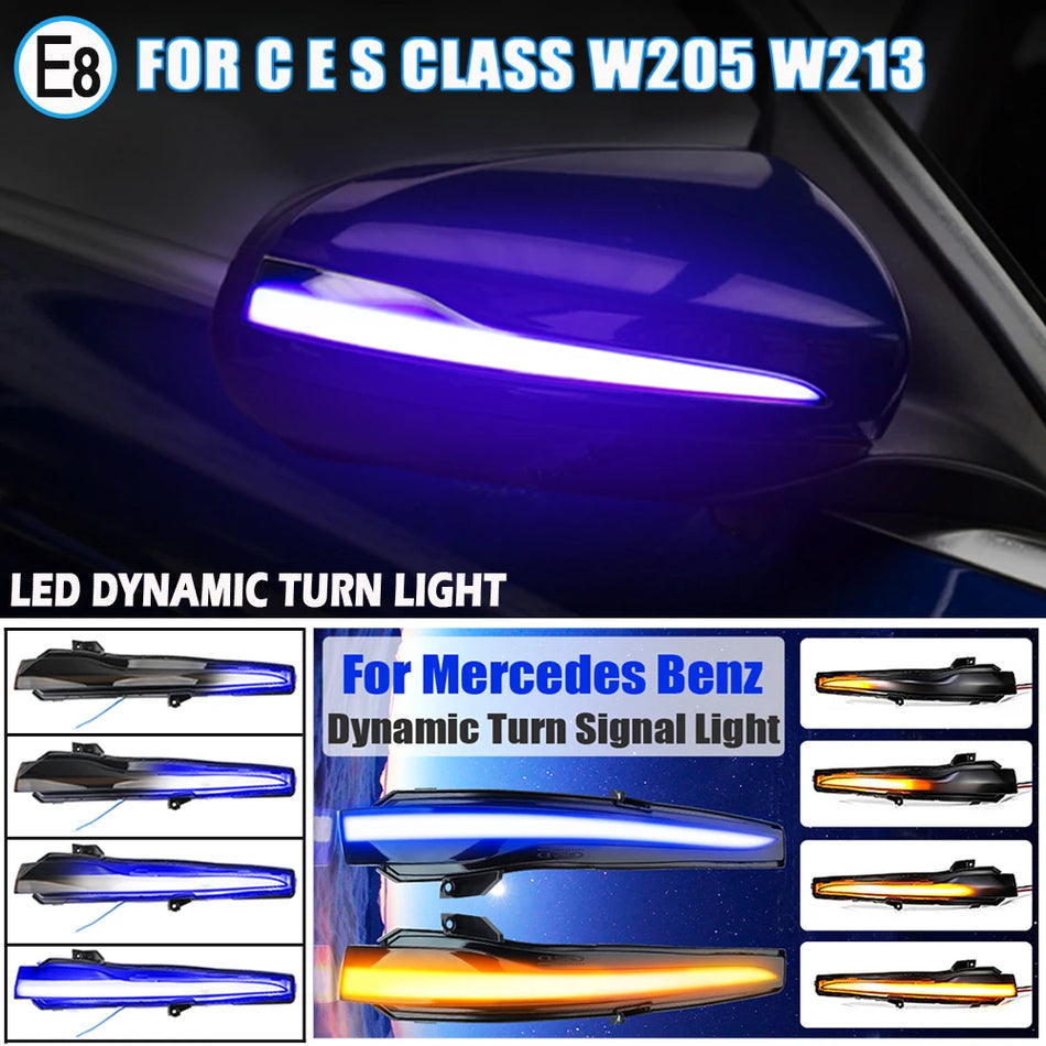Lumină de semnalizare cu LED dinamic pentru Mercedes-Benz C-Class W205 W213 S W222