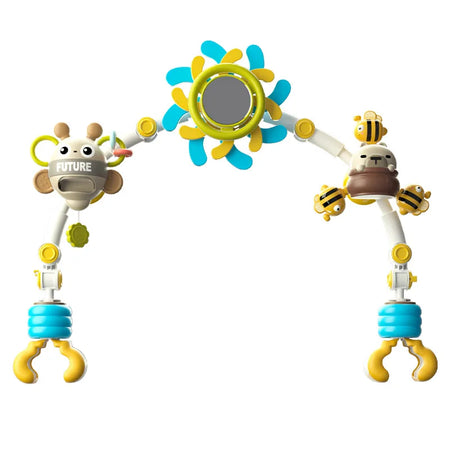 Honey Bee Bed Bell &ndash; Adjustable Crib Rattle for Infants Bee